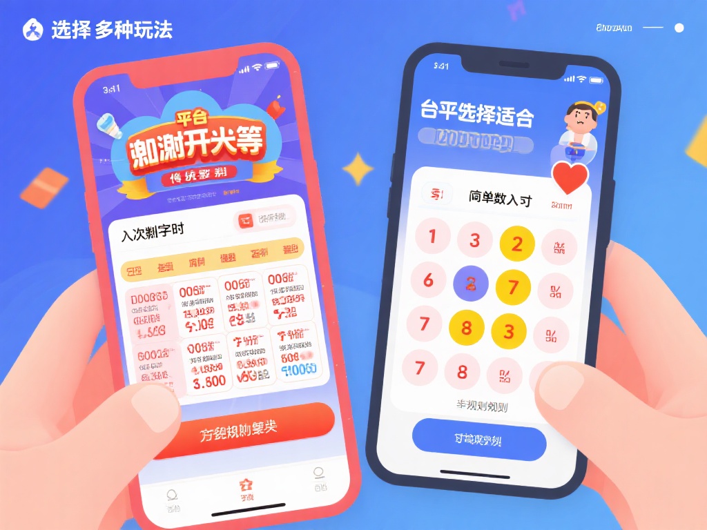 选择适合的玩法：平台提供多种彩票类型，包括传统数字